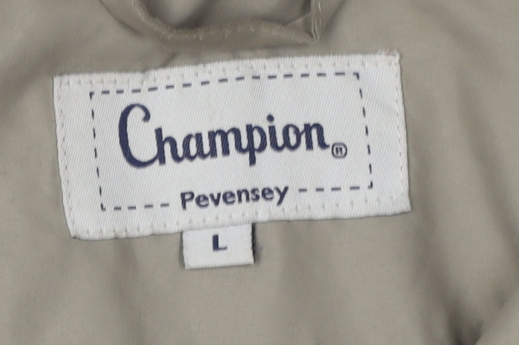 Mens UK Size L Champion Beige Military Jacket