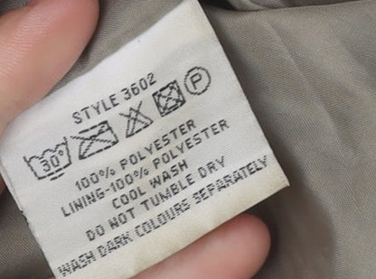 Mens UK Size L Champion Beige Military Jacket