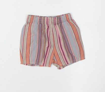 Kenzo Kids Multicoloured Striped Cotton Shorts 18M Unisex