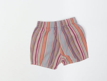 Kenzo Kids Multicoloured Striped Cotton Shorts 18M Unisex