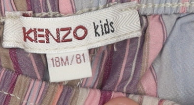 Kenzo Kids Multicoloured Striped Cotton Shorts 18M Unisex