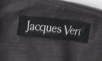 Jacques Vert Women Grey Blazer Size 16 Floral