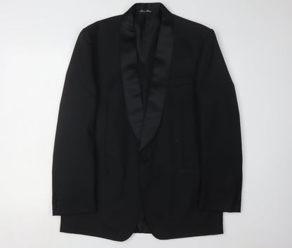 Mens UK Size 41 Dunn & Co Regular Black Suit Tuxedo