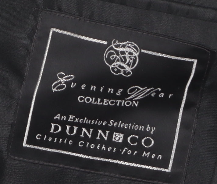 Mens UK Size 41 Dunn & Co Regular Black Suit Tuxedo