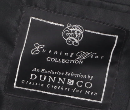 Mens UK Size 41 Dunn & Co Regular Black Suit Tuxedo