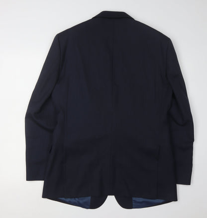 Mens UK Size 40 T.M.Lewin Regular Blue Suit Jacket
