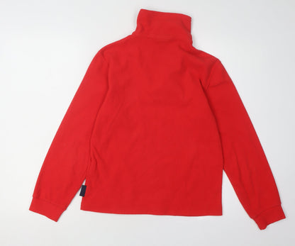 Champion Boys Red Fleece 1/2 Zip Sweatshirt 11-12 Years