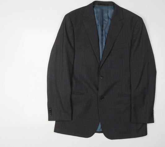 Mens UK Size 40 T.M.Lewin Regular Grey Suit Jacket