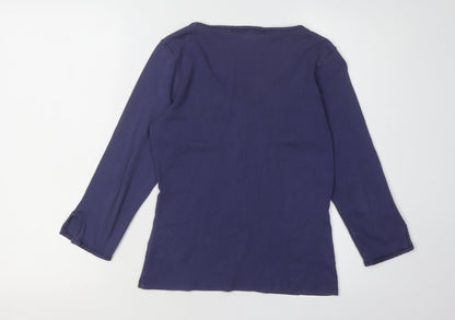 Womens UK Size 10 Boden Purple Basic T-Shirt