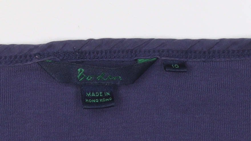 Womens UK Size 10 Boden Purple Basic T-Shirt