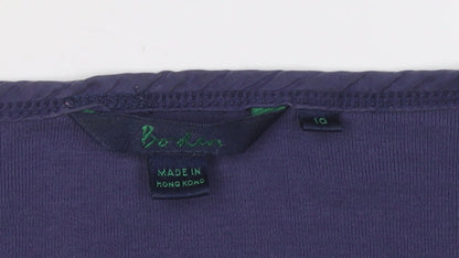Womens UK Size 10 Boden Purple Basic T-Shirt