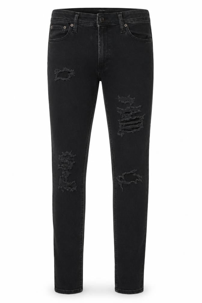 Mens UK Size 30 JACK & JONES Slim Fit Skinny Black Jeans