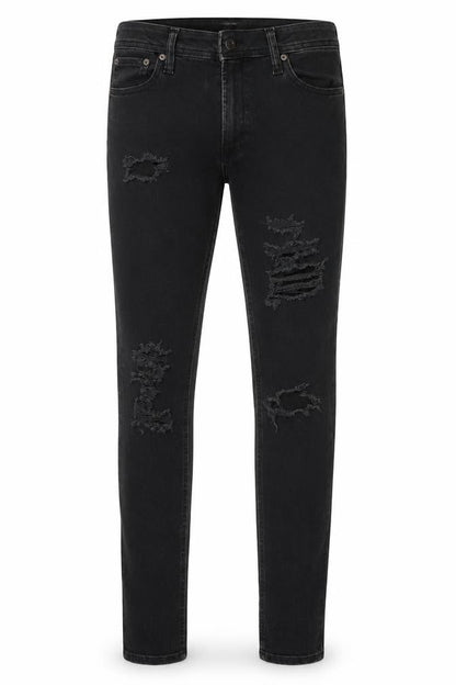 Mens UK Size 30 JACK & JONES Slim Fit Skinny Black Jeans