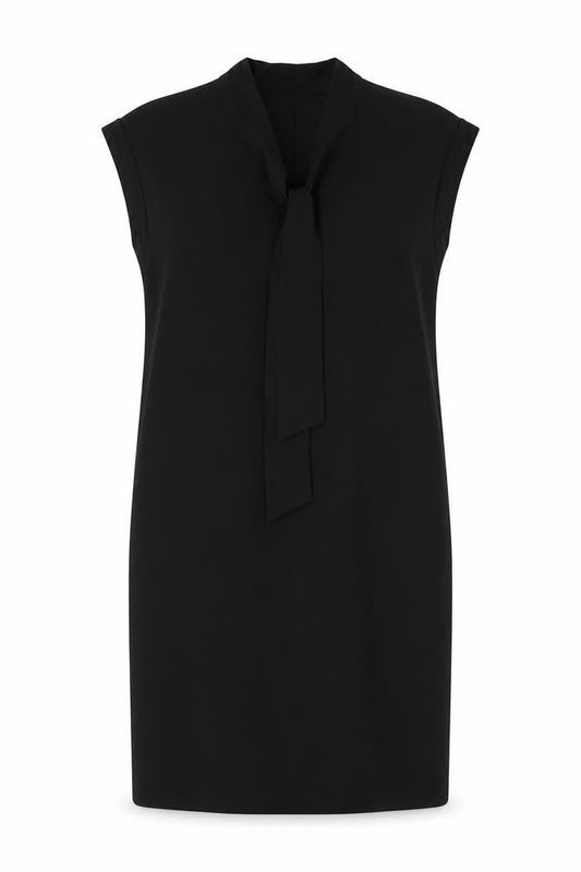 Front view of Jaeger Women's Black Sleeveless Dress, size 8