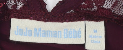 JoJo Maman Bébé Red Sequin Long Sleeve Maternity Dress