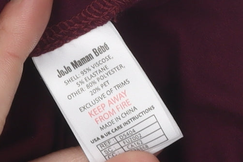 JoJo Maman Bébé Red Sequin Long Sleeve Maternity Dress