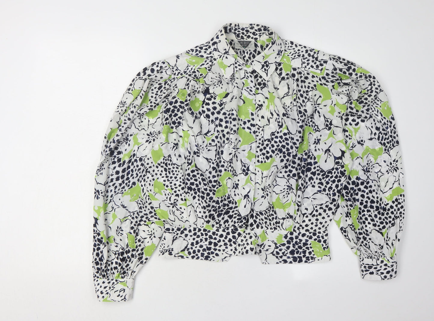 Jacques Vert Floral Blouse, Women's Size 12, Collared, Long Sleeve