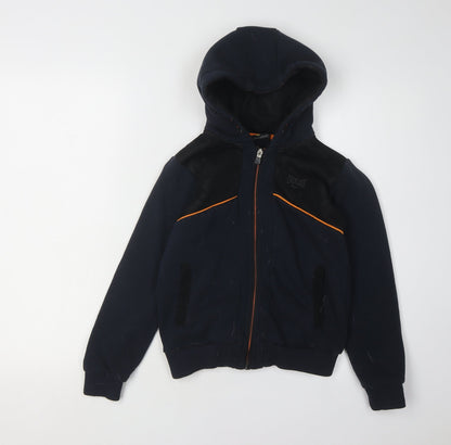 Everlast Boys Navy Hoodie 9-10 Years Full Zip Polyester