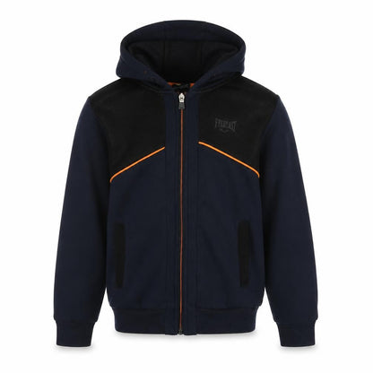 Front view of Everlast boys’ navy hoodie 9-10 years full zip polyester