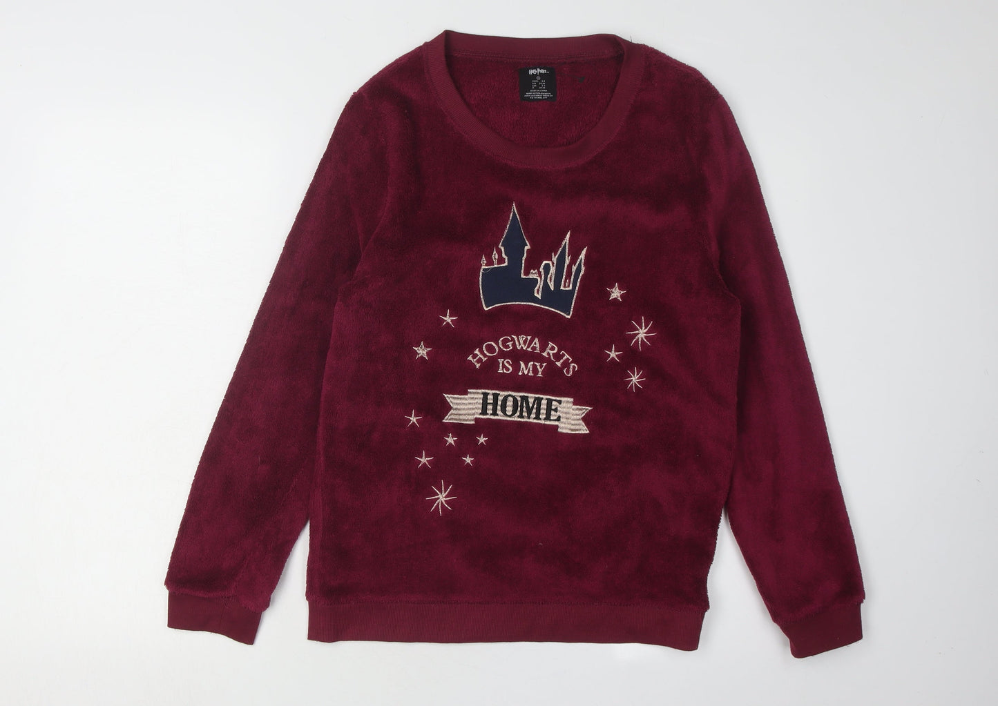 Harry Potter Women's Red Pyjama Top XS Fleece