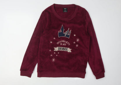 Harry Potter Women's Red Pyjama Top XS Fleece