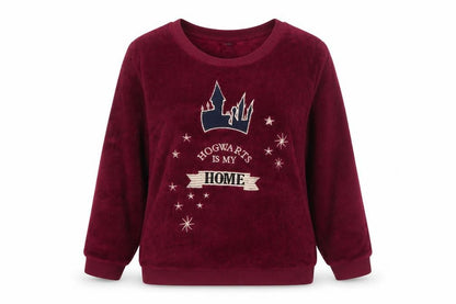 Harry Potter Women's Red Pyjama Top XS Fleece