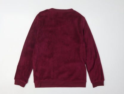 Harry Potter Women's Red Pyjama Top XS Fleece