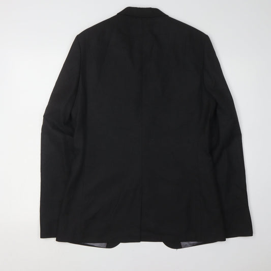 Mens UK Size 40 White Label Regular Black Suit Jacket