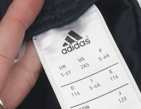 Adidas Boys Black Athletic Football Shorts 5-6 Years