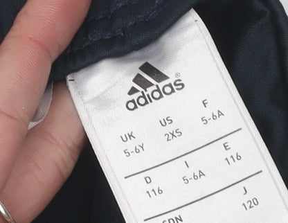 Adidas Boys Black Athletic Football Shorts 5-6 Years