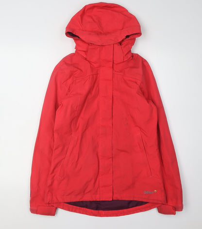 Womens UK Size 8 Gelert Red Anorak Coat