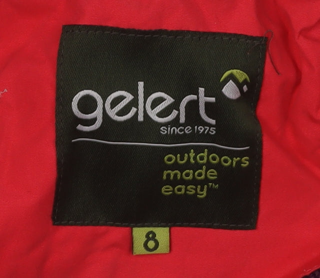 Womens UK Size 8 Gelert Red Anorak Coat