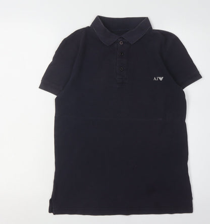 Unisex Adults UK Size M Armani Jeans Black  Polo