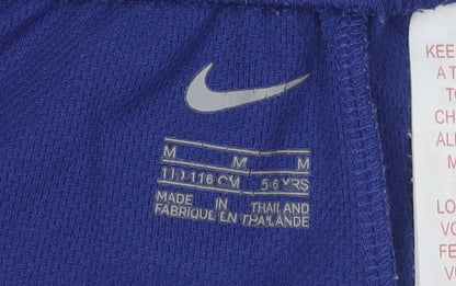 Nike Boys Blue Athletic Football Shorts 5-6 Years
