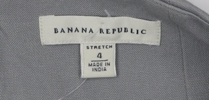 Banana Republic Women's Grey Pencil Skirt, Size 4, Stretch