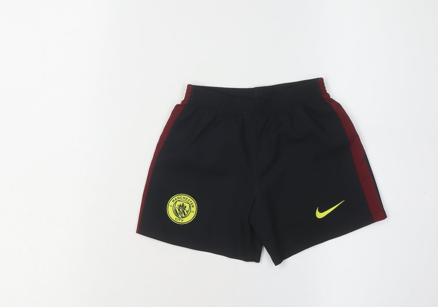Nike Boys Black Football Athletic Shorts XS Manchester City