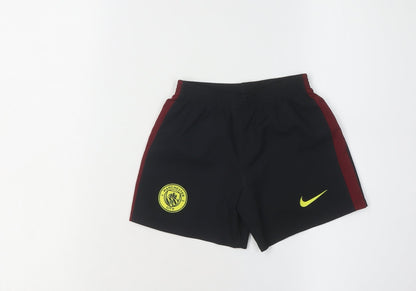 Nike Boys Black Football Athletic Shorts XS Manchester City