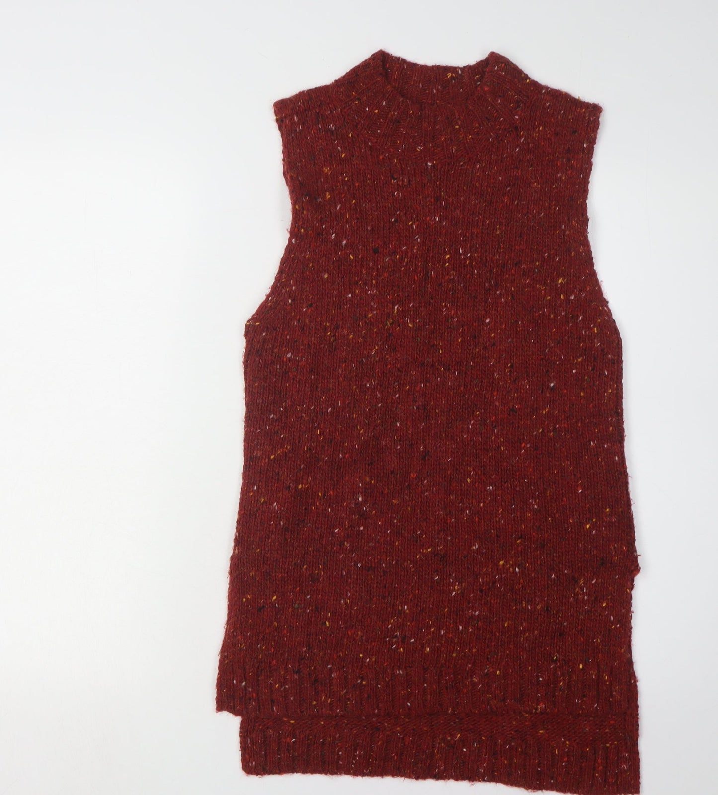 Abercrombie & Fitch Women's Red Mock Neck Vest S