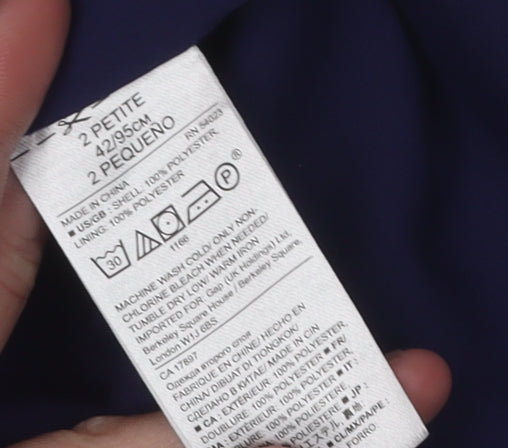 Banana Republic Women's Blue Floral A-Line Petite Dress