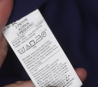 Banana Republic Women's Blue Floral A-Line Petite Dress