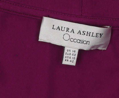 Laura Ashley Women's Purple Cardigan Size 14