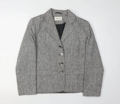 Eastex Women's Grey Blazer, Regular Size 10, Single-Breasted
