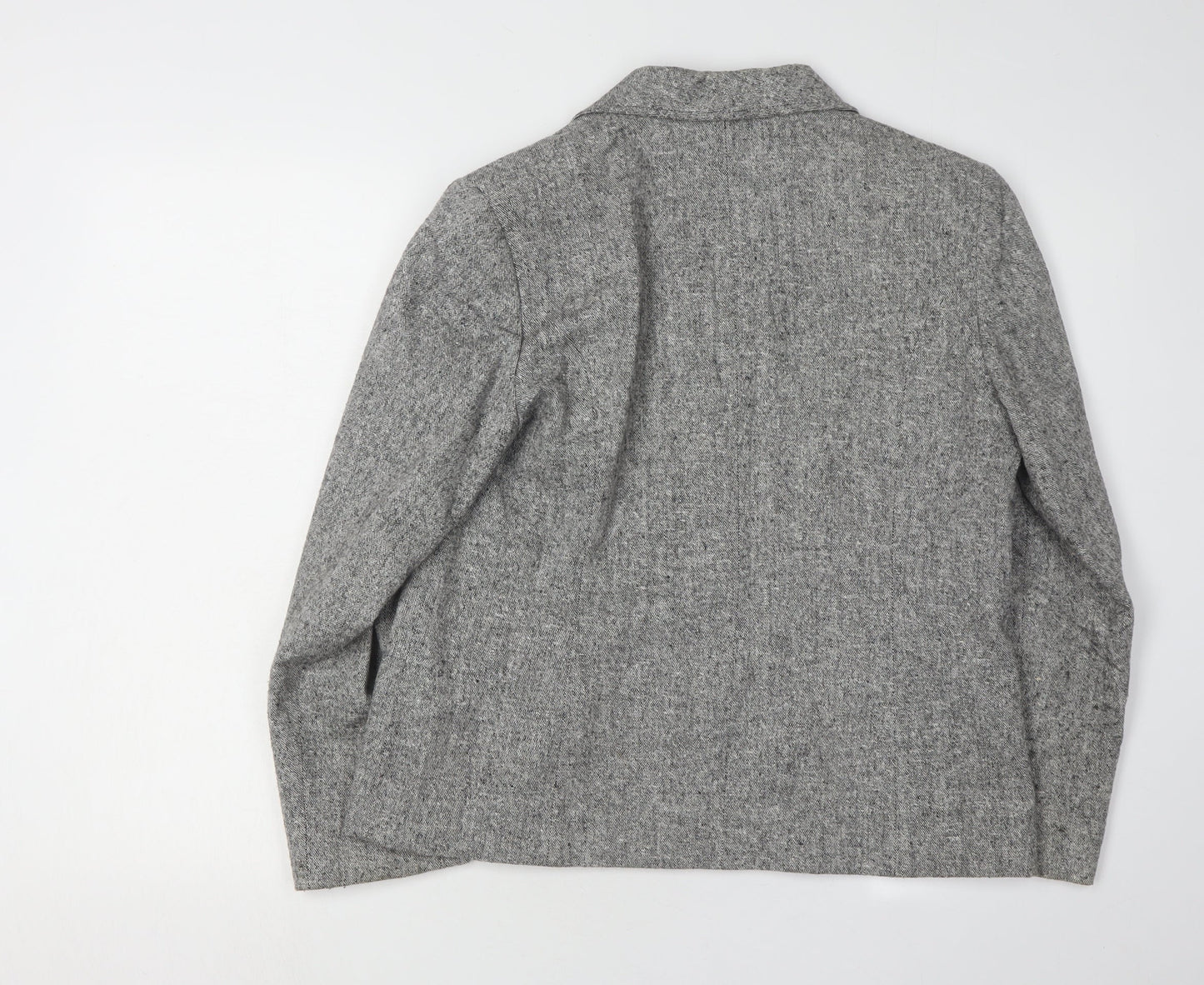 Eastex Women's Grey Blazer, Regular Size 10, Single-Breasted