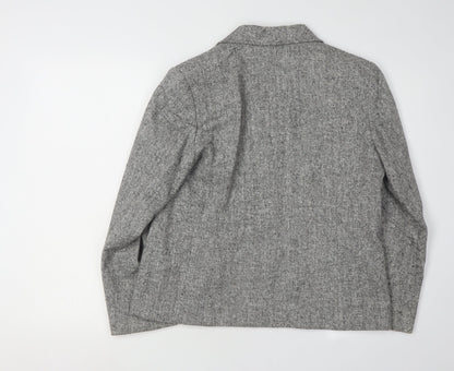 Eastex Women's Grey Blazer, Regular Size 10, Single-Breasted