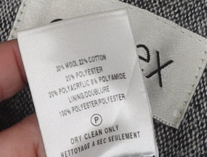 Eastex Women's Grey Blazer, Regular Size 10, Single-Breasted