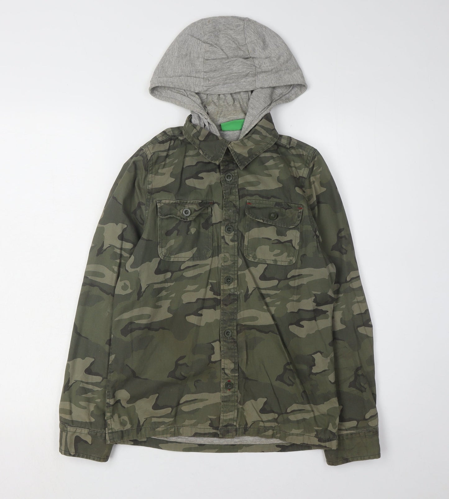 Mountain Warehouse Boys' Camo Hoodie Jacket 11-12Y