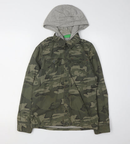 Mountain Warehouse Boys' Camo Hoodie Jacket 11-12Y