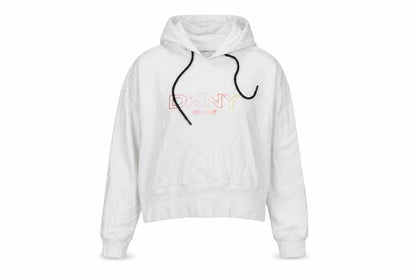 Womens UK Size M DKNY Sport White Pullover Hoodie