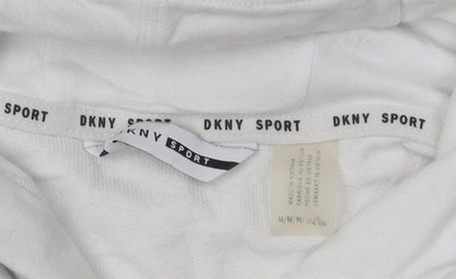 Womens UK Size M DKNY Sport White Pullover Hoodie