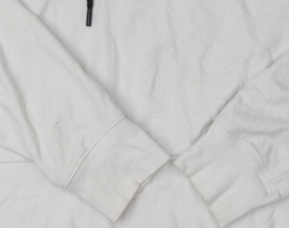 Womens UK Size M DKNY Sport White Pullover Hoodie